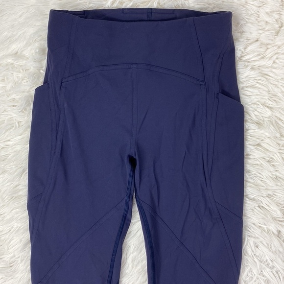 Lululemon Lead The Pack Crop 23" Midnight Navy - Picture 1 of 8